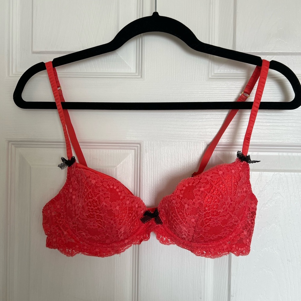 Agent Provocateur Red Lace Underwire Bra